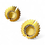 Vintage 80's Oversized Modernist Earrings