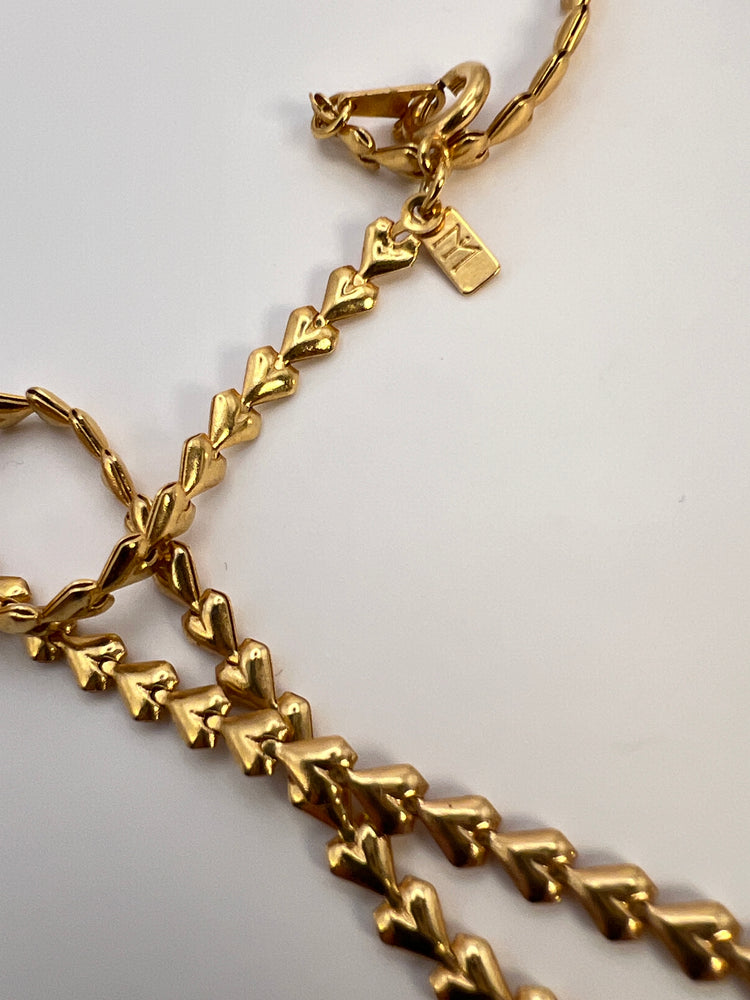 Vintage 90's JULIE RUBANO Chunky LUCITE Pendant Necklace