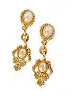 Vintage 80's BLANCA Baroque Oversized Earrings