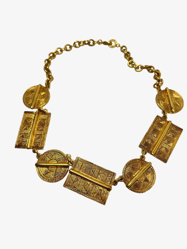 Vintage GUY LAROCHE Paris Etruscan Necklace