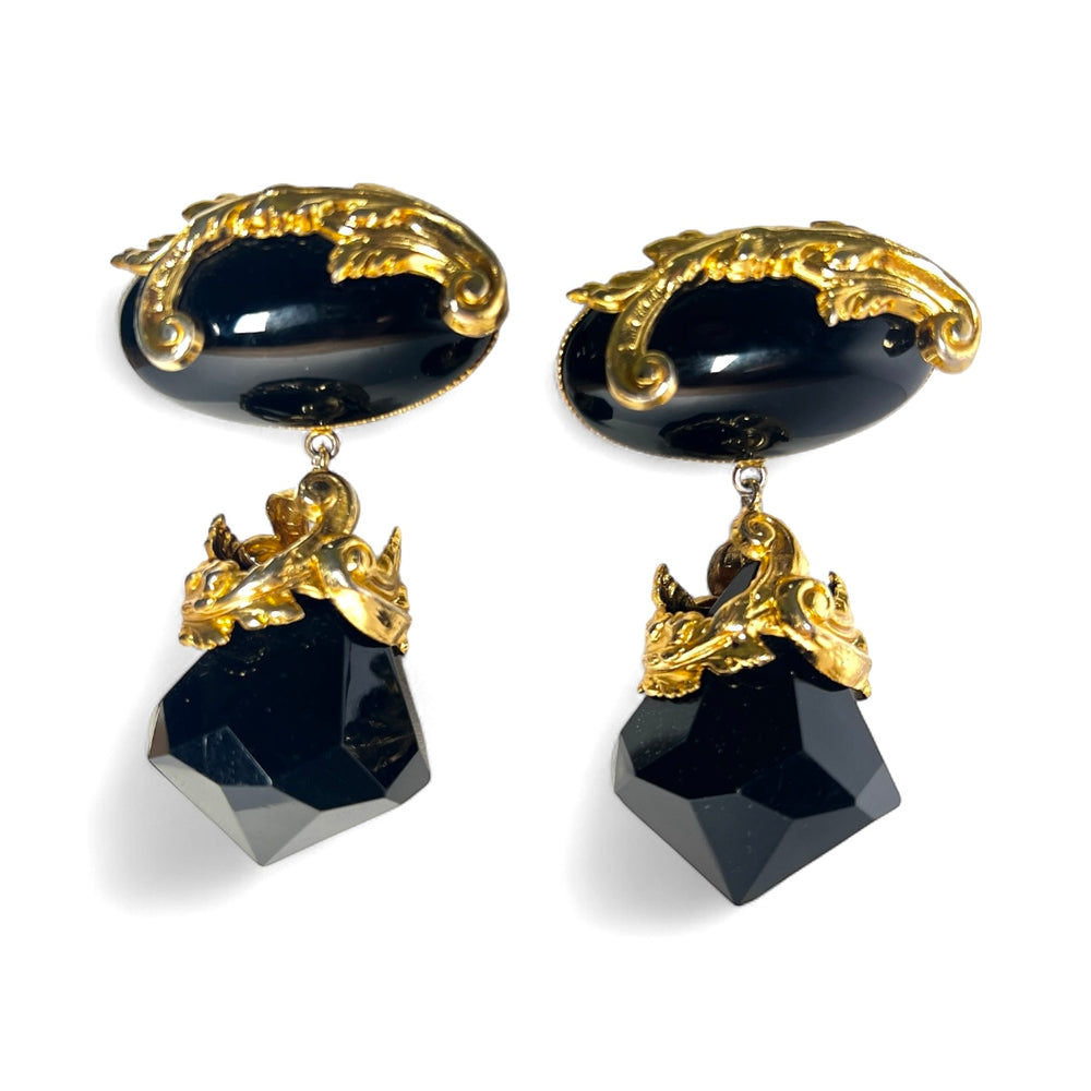 Vintage RADA Baroque Oversized Drop Earrings