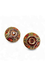 Vintage 80's BLANCA Oversized Medallion Earrings