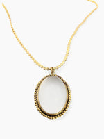 Vintage 90's JULIE RUBANO Chunky LUCITE Pendant Necklace