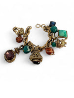 Victorian Revival Chunky FOB CHARM BRACELET