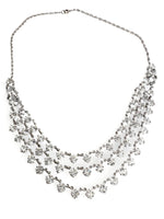 1920's Art Deco Triple Strand RIVIERÉ Choker Necklace