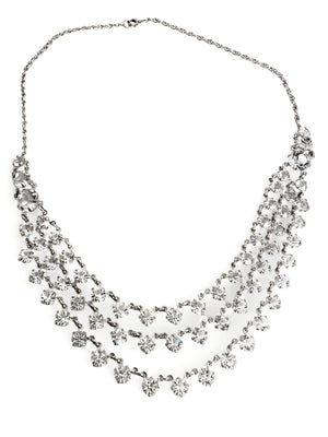 1920's Art Deco Triple Strand RIVIERÉ Choker Necklace