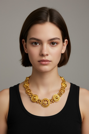 Vintage 90's Etruscan GIVENCHY Rare Collar Necklace